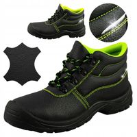 Buty robocze męskie Trzewiki Skórzane bez Podnoska O1 BHP Lekkie Wygodne