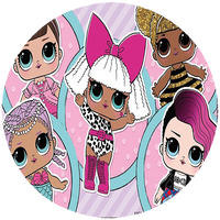 Opłatek na tort lol Suprise