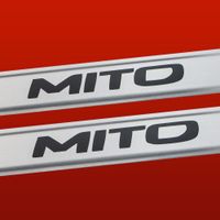 Listwa progowa ALFA ROMEO MITO Stal nierdzewna 304 mat z czarnymi literami