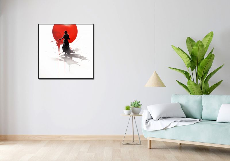 Plakat 80x80cm Samotny Samuraj zdjęcie 4