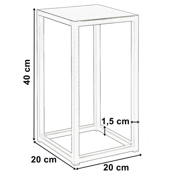 Kwietnik Piatto loft 40 cm czarny zdjęcie 7