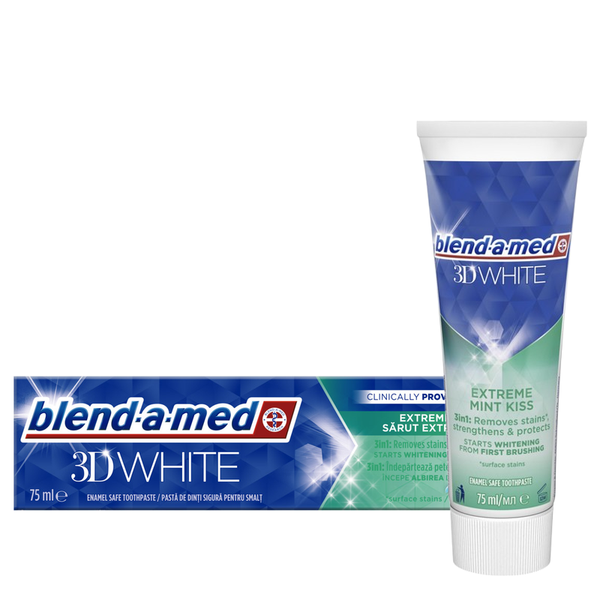Blend-a-med 3D White Extreme Mint Kiss - 75ml zdjęcie 1
