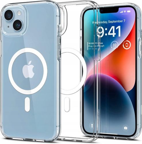 Etui Do iPhone 14 +Szkło 9H WZMACNIANE 360° do MAGSAFE CLEAR CASE na Arena.pl