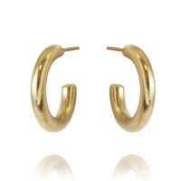 Kolczyki Ze Stali Szlachetnej Pozłacanej 14K Złotem Kst2921