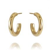 kolczyki ze stali szlachetnej pozłacanej 14k złotem kst2921