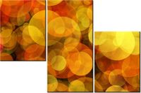 60 90CM OBRAZ 3 ELEM ORANGE FIX ŚCIENNY DRUK PŁÓTNO