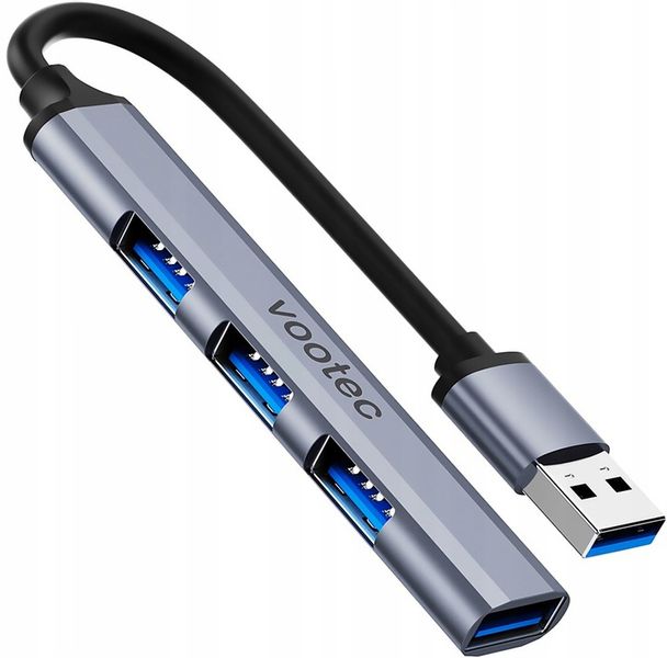 ROZDZIELACZ ROZGAŁĘŹNIK HUB USB 3.0 ADAPTER 4 PORTOWY KONCENTRATOR 4X USB zdjęcie 4