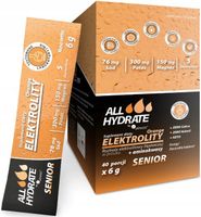 Elektrolity Bez Cukru Aliness Allhydrate Stick Senior Orange 40 Saszetek