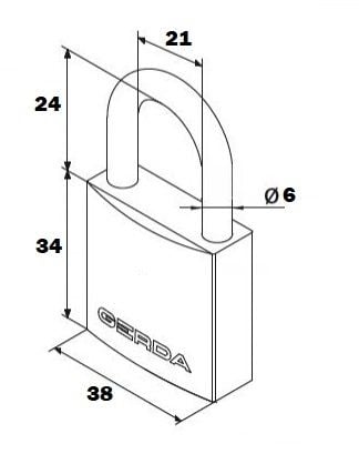 GERDA IRON LINE 2 KŁÓDKI SYSTEM JEDNEGO KLUCZA 40 na Arena.pl
