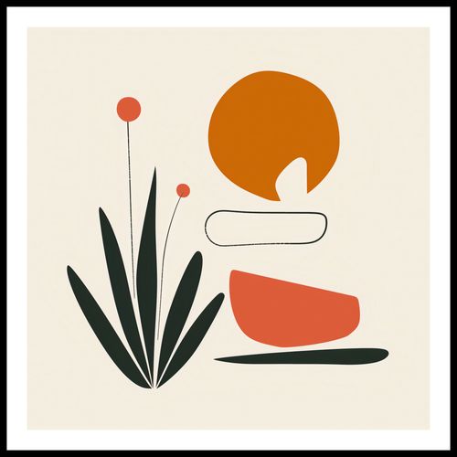 Plakat 90x90cm Abstrakcyjny Zen na Arena.pl