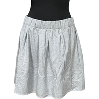 Spódnica Midi Lekka Wygodna Rozkloszowana Casual Szary XL 80 Wiskoza