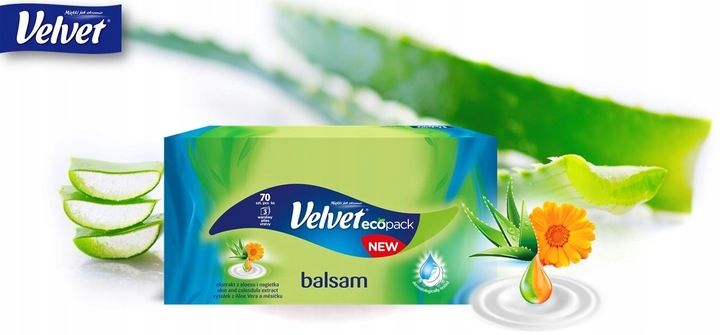 Velvet chusteczki Balsam 10 opak. zdjęcie 3