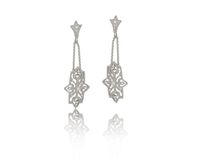 ażurowe kolczyki z kolekcji wedding dream (p23/lat/78ag)