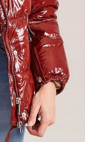 Kurtka damska BRĄZOWA lśniąca r S zdjęcie 6