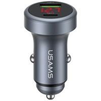 ładowarka samochodowa usams cc327        aluminium 45w usb-a usb-c