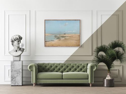 Beach at Low Tide, Edgar Degas - plakat 60x40 cm na Arena.pl