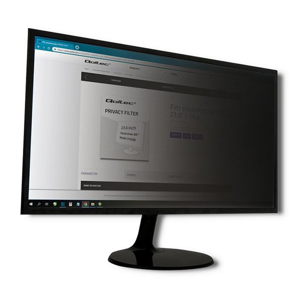 Qoltec Filtr prywatyzujący RODO 23.8" | 16:9 zdjęcie 1