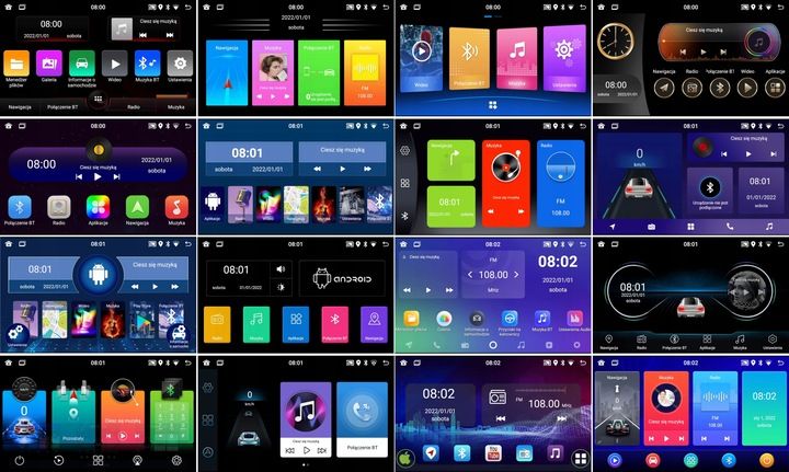 RADIO SAMOCHODOWE ANDROID 12 BLUETOOTH CARPLAY ANDROID AUTO MIRROR zdjęcie 5