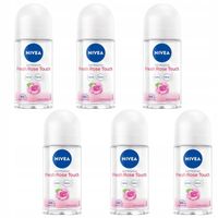 NIVEA Rose Touch Antyperspirant w kulce damski 48H zestaw 50ml x 6szt