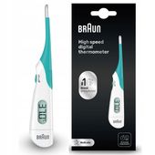 TERMOMETR ELEKTRONICZNY CYFROWY BRAUN PRT 1000 SZYBKI ELASTYCZNA KOŃCÓWKA