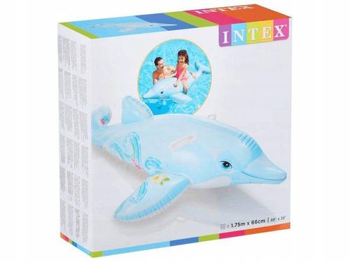 Delfin dmuchany materac dla dzieci Intex 175cm na Arena.pl