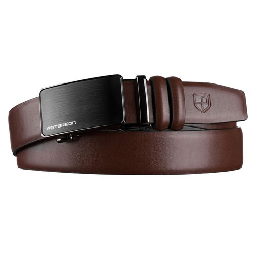 pasek męski z automatyczną klamrą wykonany ze skóry naturalnej na Arena.pl