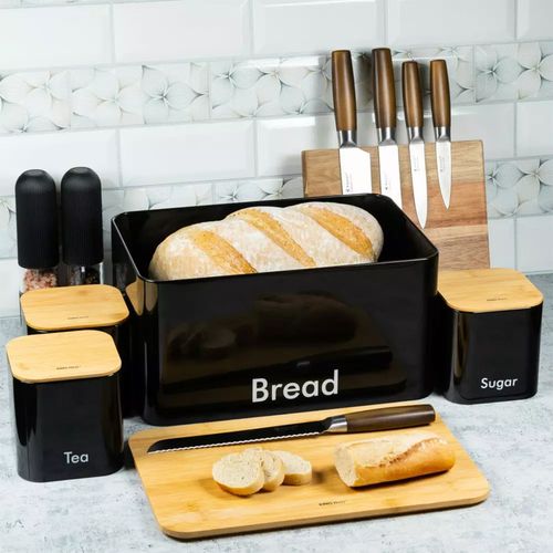 chlebak stalowy kinghoff + 3 pojemniki kh-1086 na Arena.pl