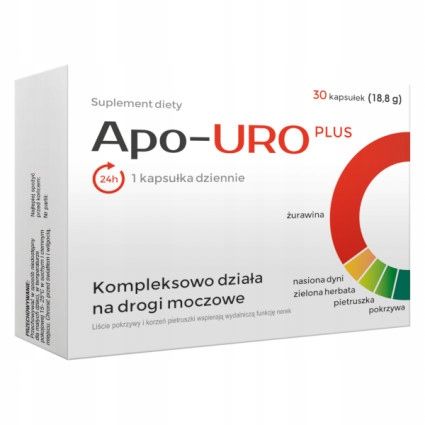 Apo-URO Plus Wsparcie Dróg Moczowych 30 Kapsułek zdjęcie 5