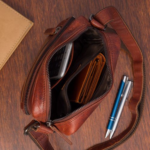 torba skórzana koniakowa amadeo iv na Arena.pl