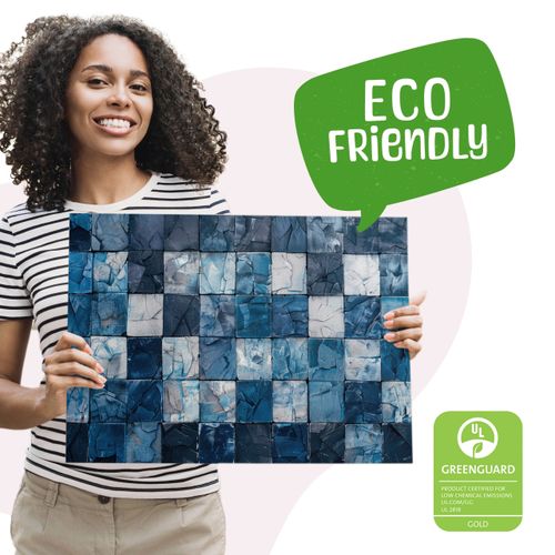 Obraz Ścienny Do Salonu Geometryczna Mozaika Abstrakcja 70cm x 50cm na Arena.pl