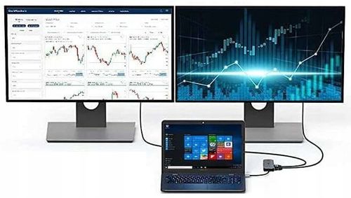 Wielofunkcyjna Stacja dokująca do dwóch monitorów z HDMI USB-C i ładowaniem na Arena.pl