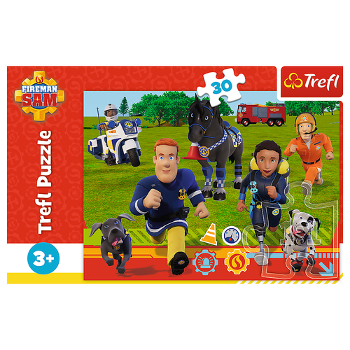 ND24_25880 Puzzle - 30 - Gotowi do pomocy Strazak na Arena.pl