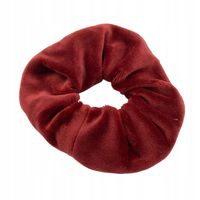 Gumka do włosów scrunchies welur bordowy MF23450-152