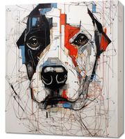 Obraz 60x70cm Przyrysowany Psiak