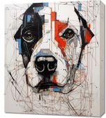 Obraz 60x70cm Przyrysowany Psiak