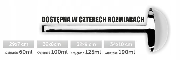 CHOCHLA ŁYŻKA DO ZUP SOS NABIERKA WAZOWA 8CM/100ML zdjęcie 10