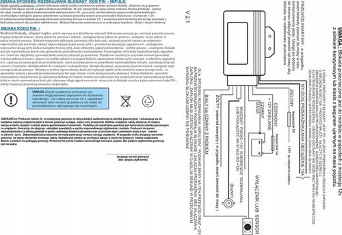 Blokada zapłonu odcięcie GL3 skuteczne POLSKIE + przycisk autoryzacji na Arena.pl