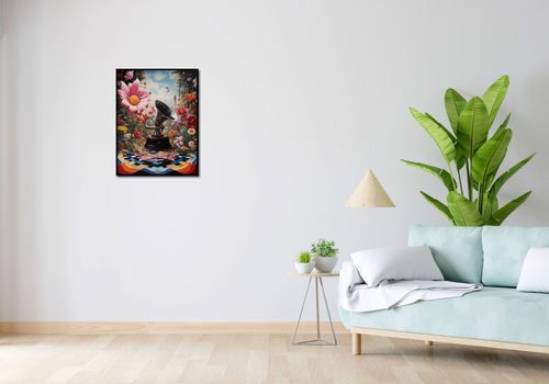 Plakat 50x65cm Gramofon w Kwiatach na Arena.pl
