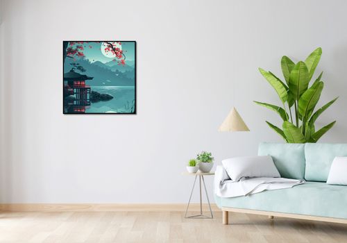 Plakat 70x70cm Japoński Pawilon na Arena.pl