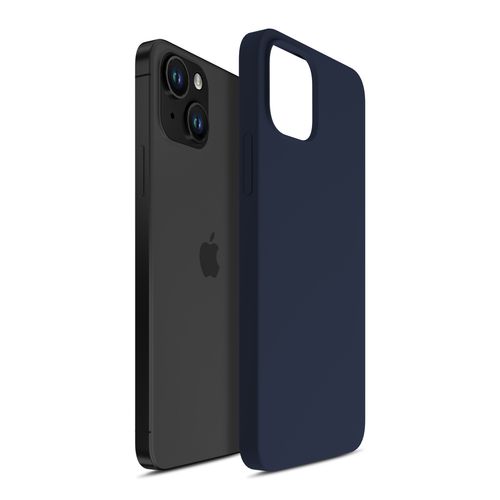 apple iphone 15 plus - 3mk silicone case dark navy na Arena.pl
