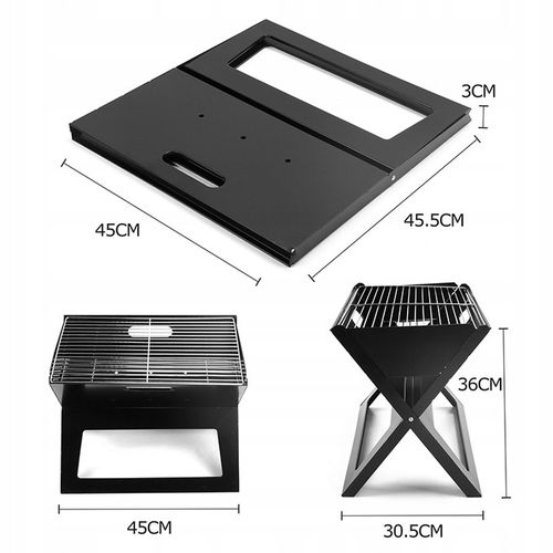 Grill węglowy - turystyczny składany na Arena.pl