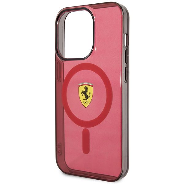 Etui Ferrari do iPhone 14 Pro Max, Czerwony MagSafe zdjęcie 6