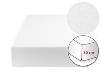 Prześcieradło Z Gumką 200X220X30 Białe Matex