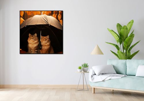 Plakat 100x100cm Jesienny Koci Schron na Arena.pl
