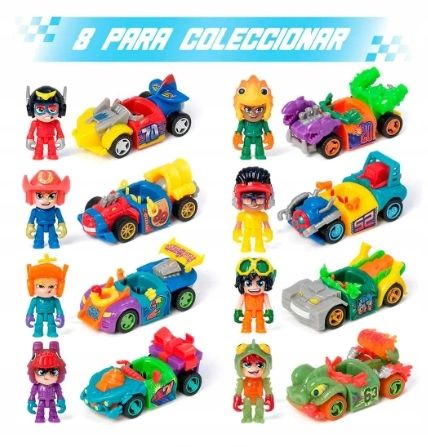 T-RACERS COLOR RUSH SERIA 5 AUTKO + FIGURKA KIEROWCA POJAZD SAMOCHÓD MAGIC na Arena.pl