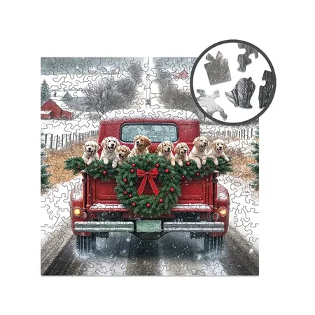 Piękne świąteczne puzzle Alexander Milliwood Podróżujące Psy 250 elementów na Arena.pl