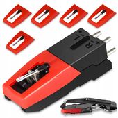 5 SZT IGŁA GRAMOFONOWA UNIWERSALNA DIAMENTOWA + 1 SZT WKŁADKI