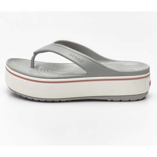 Crocs CROCBAND PLATFORM FLIP 04M LIGHT GREY ROSE M5 na Arena.pl