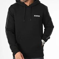 GUESS Czarna męska bluza z lampasami Mickey S