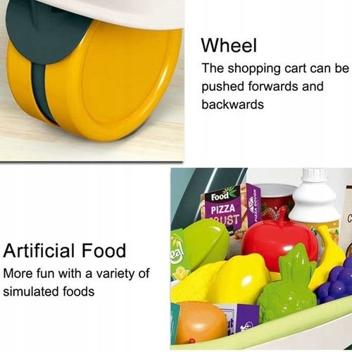 Wózek Sklepowy Dla Dzieci KOSZYK Zakupowy Supermarket KASA AKCESORIA MATADI na Arena.pl